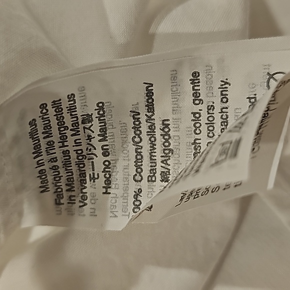 Boys crewcuts j crew short sleeve button down light cotton shirt white 10 - Picture 8 of 8